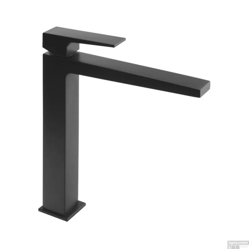 Wastafelmengkraan Sapho Dimy 1-hendel Recht Hoog 29.2 cm Mat Zwart Voordeelprijs