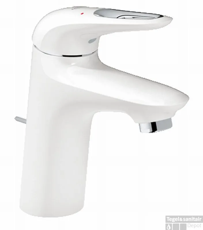 Veilige Betaling GROHE Eurostyle New M-size Wastafelkraan Met Waste Moonwhite