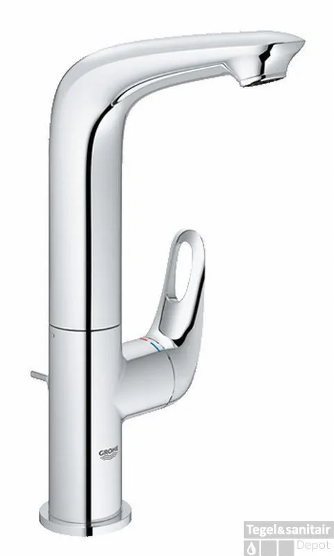 Goedkoop GROHE Eurostyle New L-size Wastafelkraan Met Waste Chroom