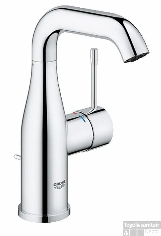 Dagaanbieding GROHE Essence New M-size Wastafelkraan Met Waste Chroom