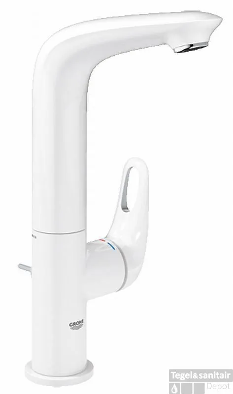 Finale Uitverkoop GROHE Eurostyle New L-size Wastafelkraan Met Waste Moonwhite