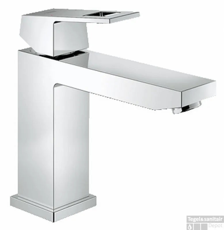 Dagaanbieding GROHE Eurocube Wastafelkraan Medium Zonder Waste Chroom