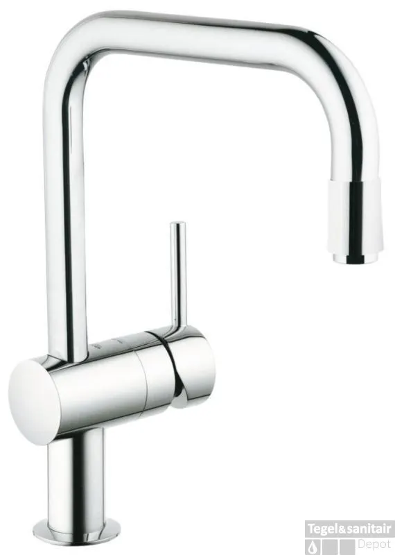 Voordeelprijs GROHE Minta Keukenkraan U-uitloop Met Uittrekbare Mousseur Chroom