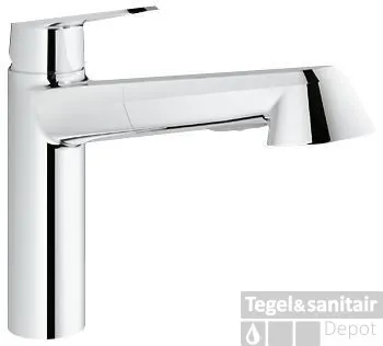 GROHE Eurodisc Cosmopolitan Keukenkraan Met Uittrekbare Handdouche Chroom Lage Prijs