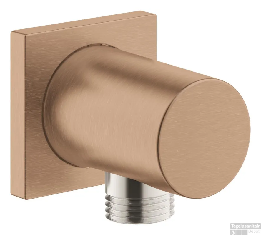 Hete Deal Aansluitbocht GROHE Rainshower Vierkant, Warm Sunset Geborsteld