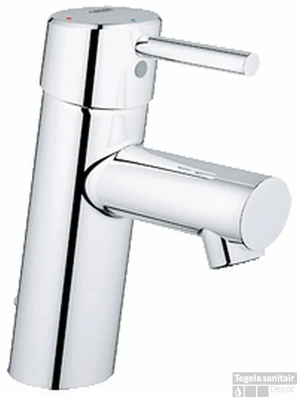 Seizoensaanbieding GROHE Concetto S-size Wastafelkraan 28 Mm. Met Ketting Chroom