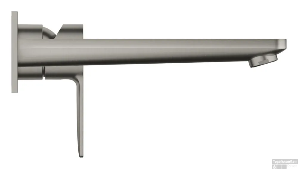 Wastafelmengkraan Wand GROHE Lineare New L-Size Tweegats Supersteel Express Levering