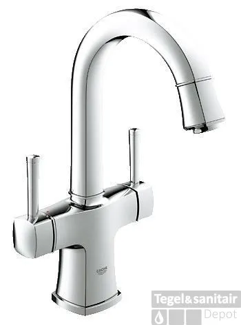 Nu Kopen GROHE Grandera 2-greeps Wastafelkraan Hoog Model Met Waste Chroom