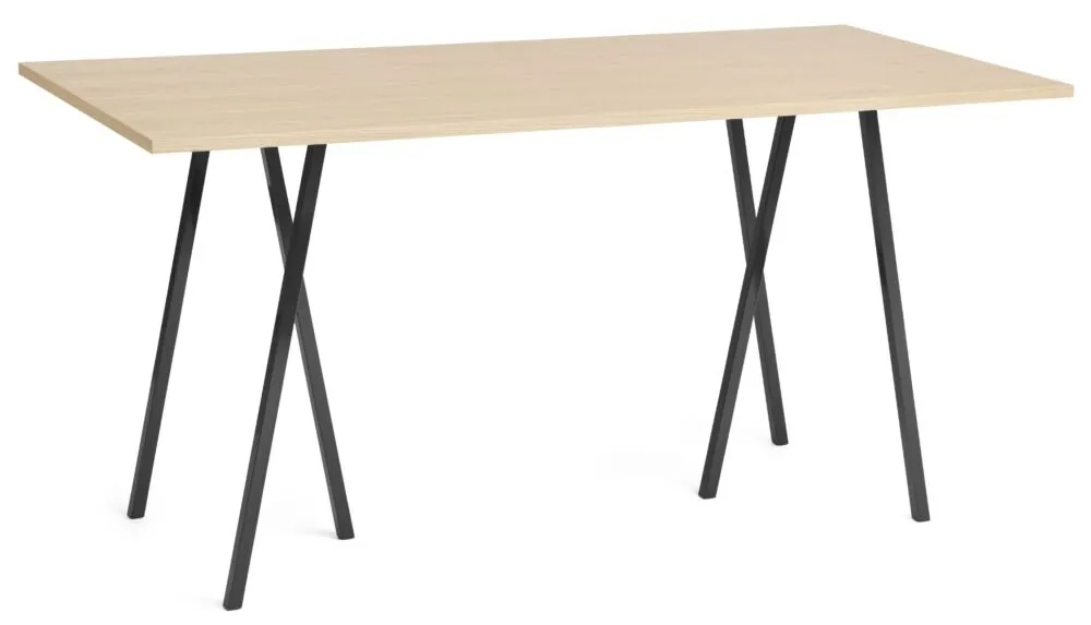 Beperkte Voorraad HAY Loop Stand High tafel-Black-Oak - 200x92,5 cm