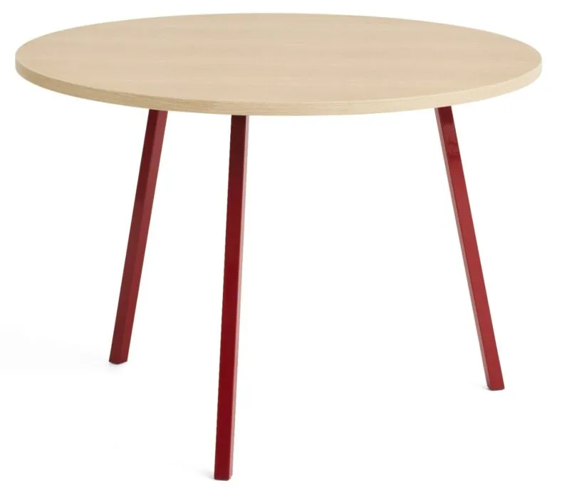 HAY Loop stand round tafel-∅ 105 cm-Maroon red Betrouwbaar