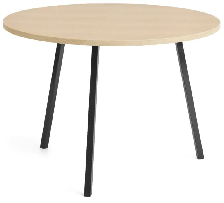 HAY Loop stand round tafel-∅ 105 cm-Black - Oak Must-Have