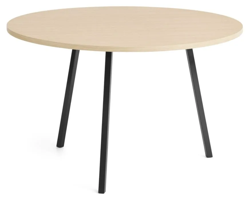 Weekendaanbieding HAY Loop stand round tafel-∅ 120 cm-Black - Oak