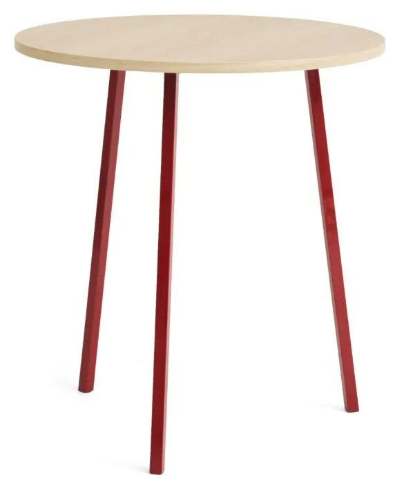 HAY Loop stand round tafel-∅ 90 cm-Maroon red Direct Verzonden