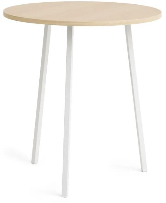 HAY Loop stand round tafel-∅ 90 cm-White - Oak Meest Verkocht
