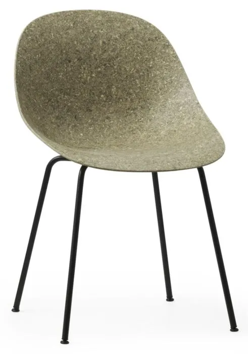 Laatste Versie Normann Copenhagen Mat stoel-Zeewier-Black
