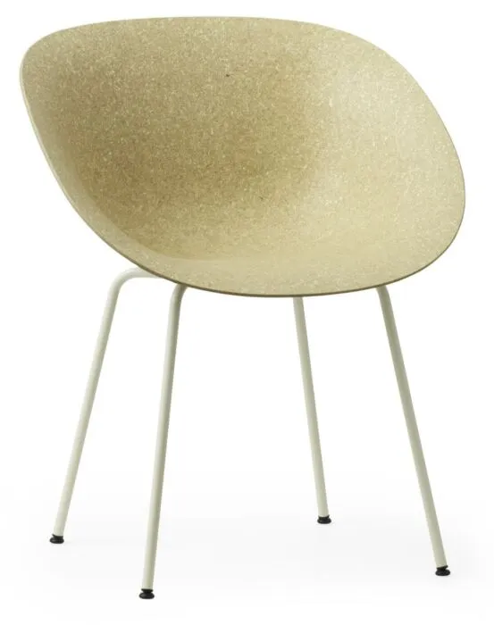Populair Normann Copenhagen Mat stoel met armleuningen-Cream-Hennep