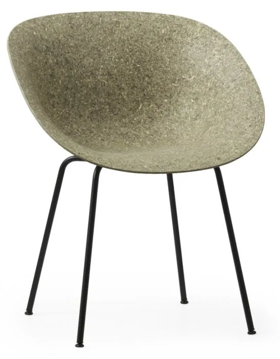 Normann Copenhagen Mat stoel met armleuningen-Black-Zeewier Lage Prijs