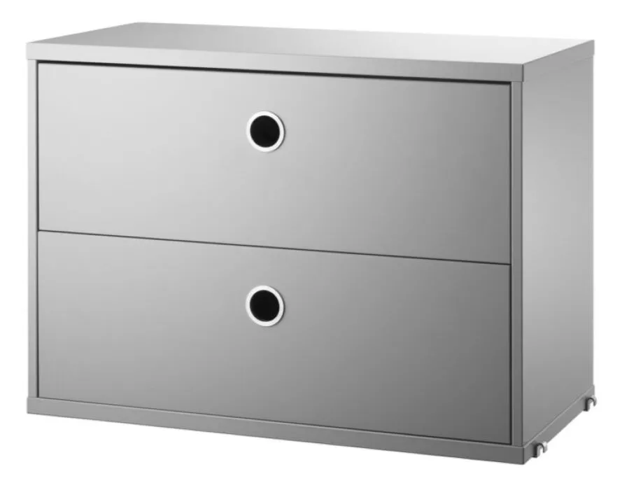 Koop Vandaag String Chest with Drawers ladekast-58x30x42 cm-Grey