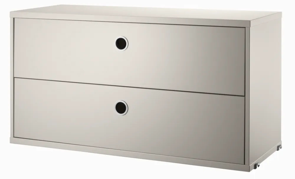 Fabrieksprijs String Chest with Drawers ladekast-78x30x42 cm-Beige