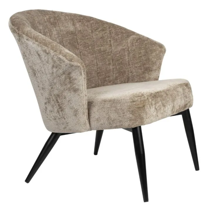 Seizoensaanbieding Dutchbone Georgia loungestoel-Beige