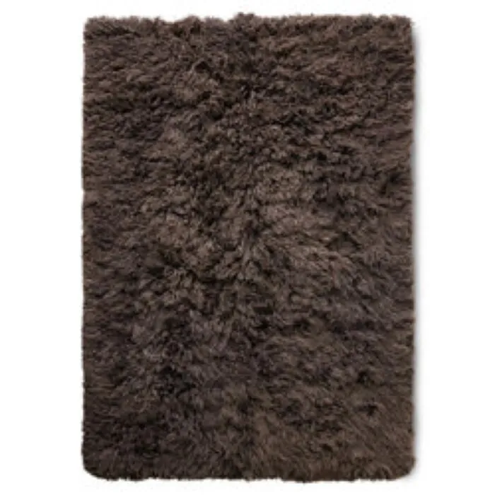 HKLiving Fluffy vloerkleed 200x300 cm-Espresso Lage Prijs