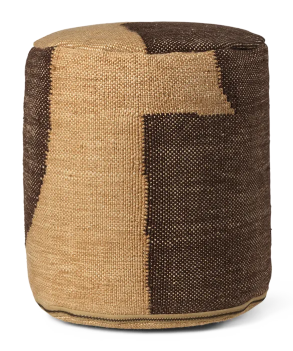Ferm Living Forene Cylinder poef Koopje