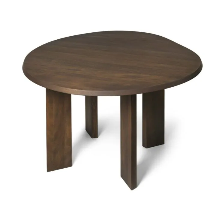Ferm Living Contour eettafel-115 cm-Dark Stained Beech Koop Online