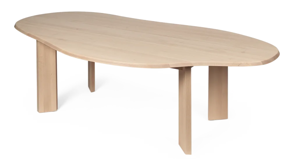 Koopje Ferm Living Contour eettafel-220 cm-White Oiled Beech