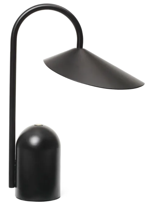 Ferm Living Arum draagbare tafellamp-Black Op = Op