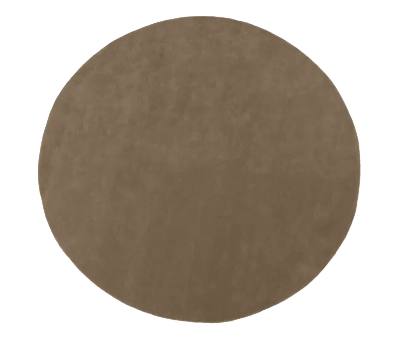 Shop Nu Ferm Living Stille Tufted rond vloerkleed-Ash Brown