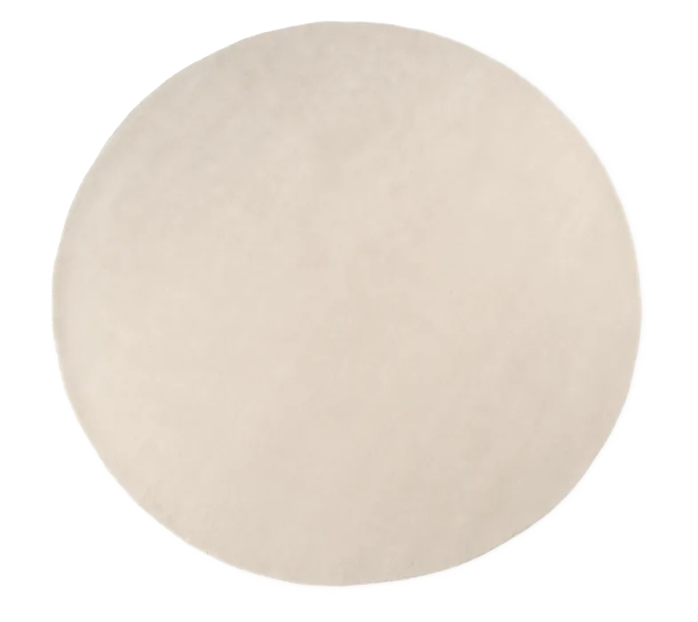 Tijdelijk Beschikbaar Ferm Living Stille Tufted rond vloerkleed-Off-white