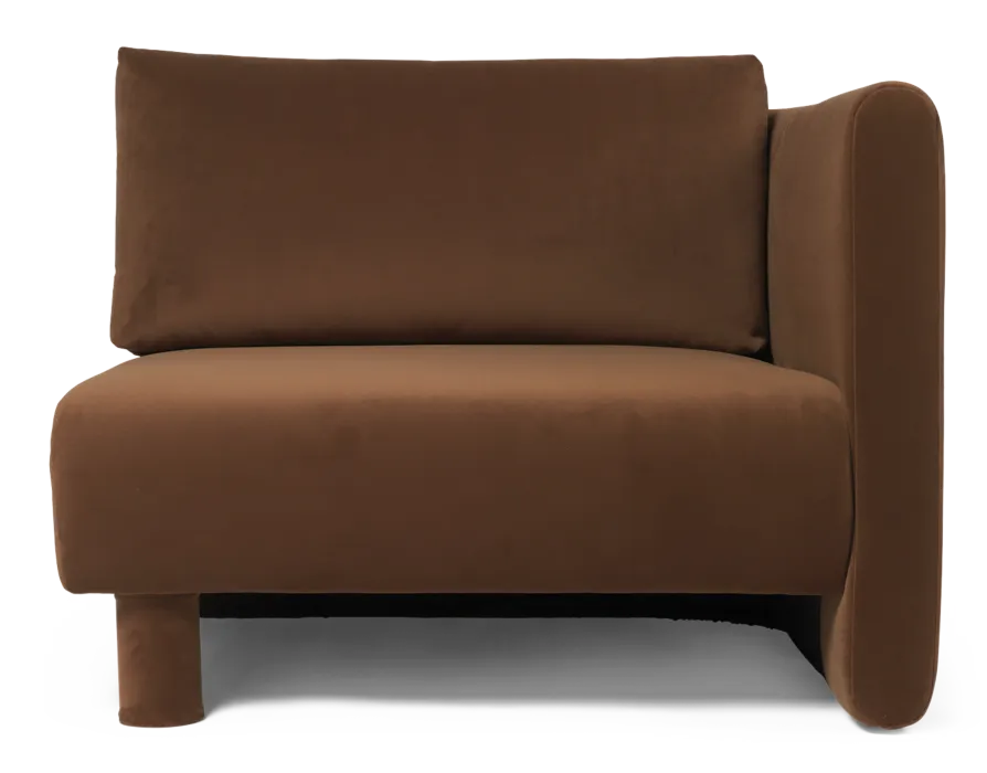 Ferm Living Dase Element bank - Armleuning rechts-Rich Velvet - 36 Soft Brown Meest Verkocht