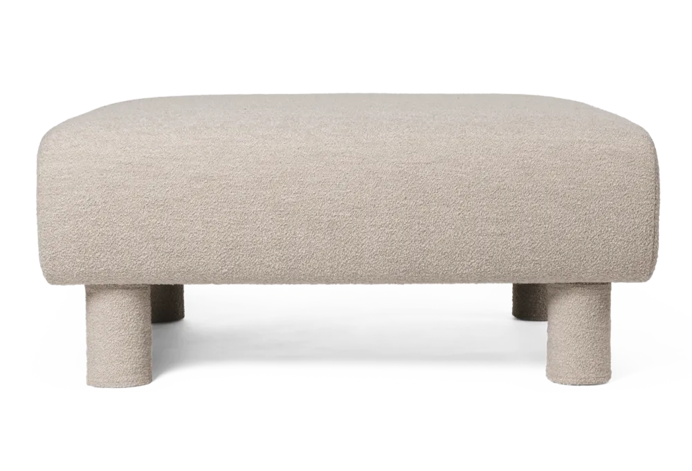 Ferm Living Dase ottoman-Soft Bouclé - Naturel Must-Have