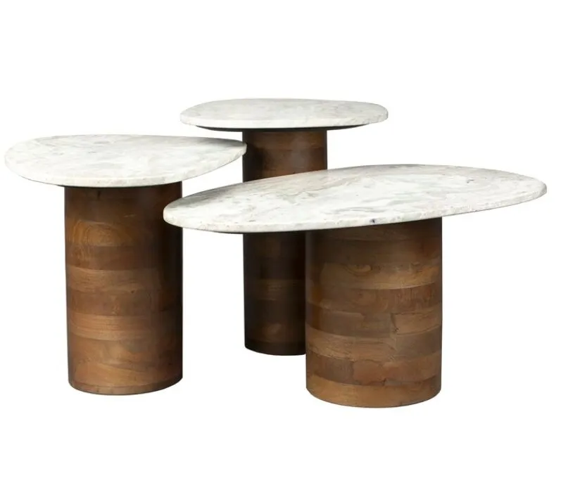 Speciale Aanbieding Dutchbone Suki bijzettafel - set van 3