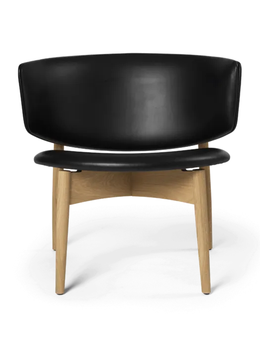 Uitverkoop Ferm Living Herman leer fauteuil-Black