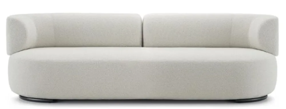 Weekendaanbieding Kartell K-Waiting bank bouclé-Ecru