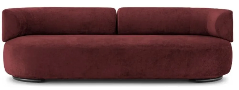 Kartell K-Waiting bank chenille-Bordeaux Premium