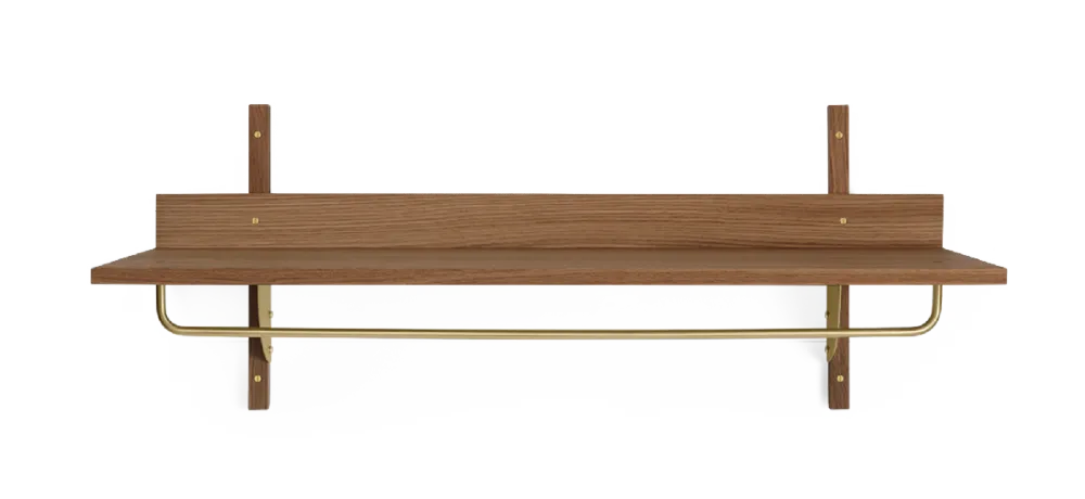 Ferm Living Sector Rack Shelf-Smoked Oak/Brass Beperkte Voorraad