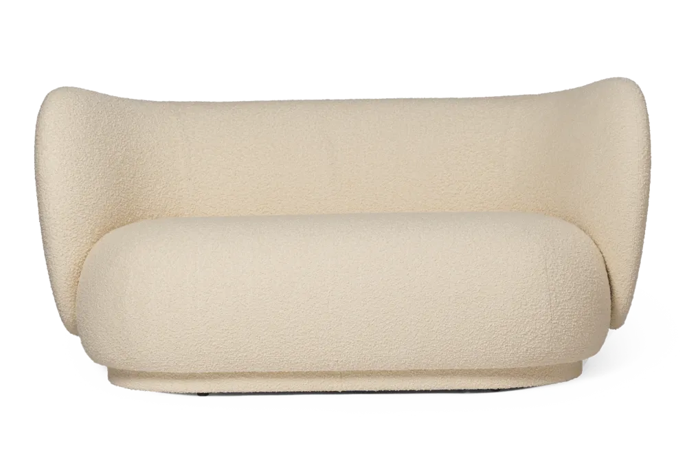 Beste Prijs Ferm Living Rico 2-zits bank stof Nordic Bouclé