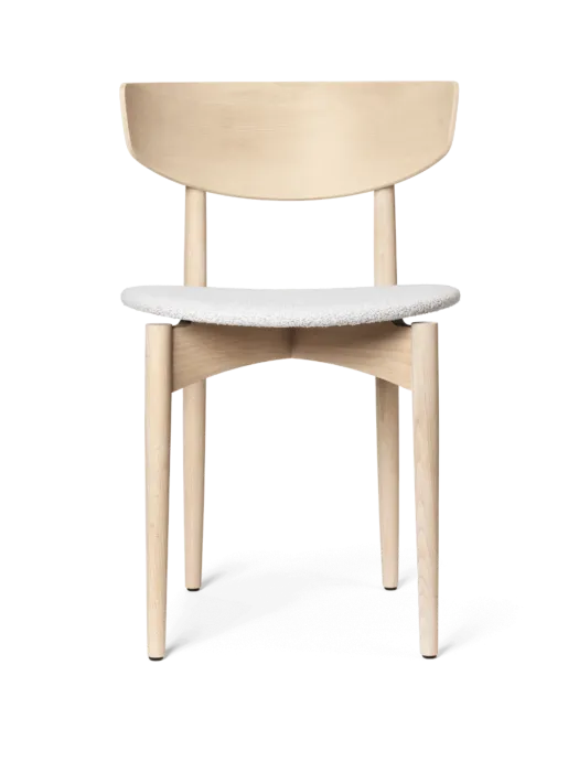 Bestel Nu Ferm Living Herman Dining Chair - gestoffeerde zitting-White Beech