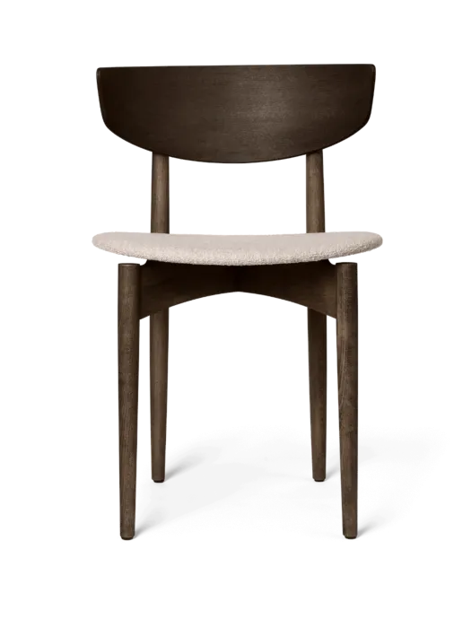 Ferm Living Herman Dining Chair - gestoffeerde zitting-Dark Stained Beech Must-Have