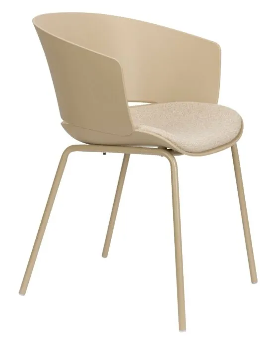vanHarte Jessica eetkamerstoel-Beige Beperkte Voorraad
