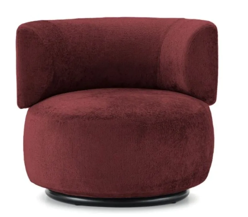 Weekendaanbieding Kartell K-Waiting fauteuil chenille-Bordeaux