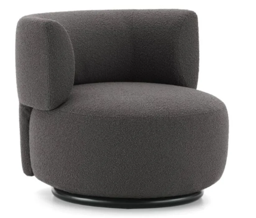 Laatste Versie Kartell K-Waiting fauteuil bouclé-Grijs