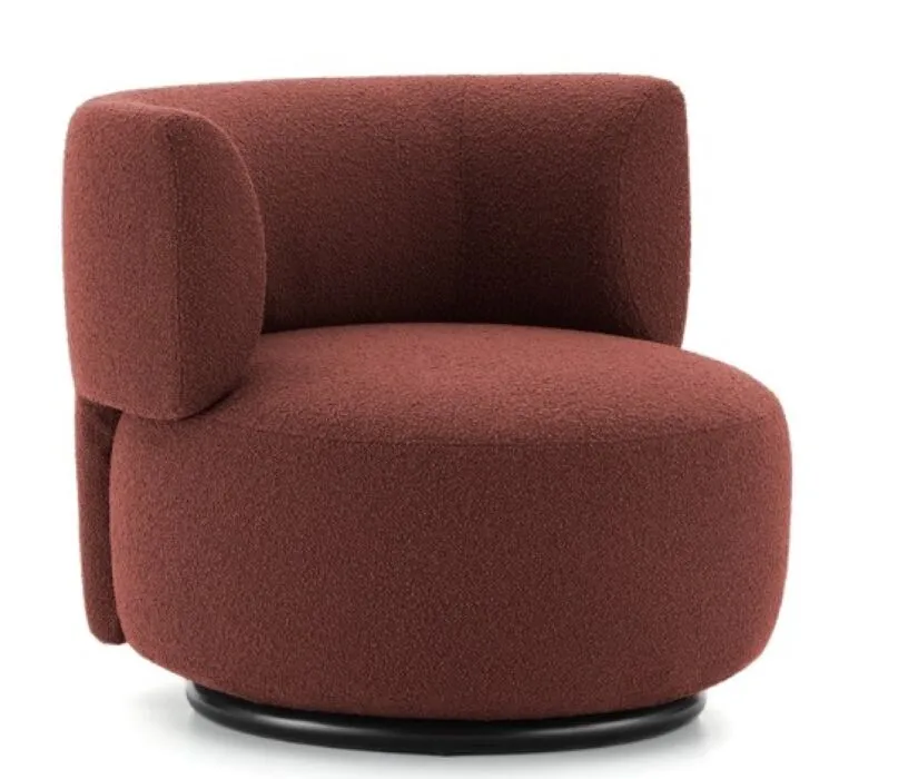 Kartell K-Waiting fauteuil bouclé-Baksteen Favoriet
