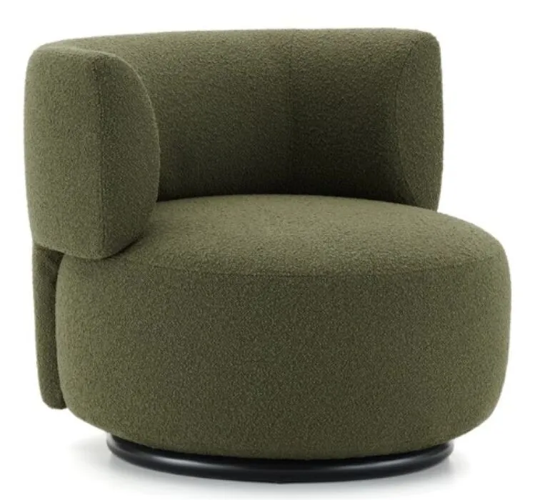 Kartell K-Waiting fauteuil bouclé-Groen Exclusieve Aanbieding
