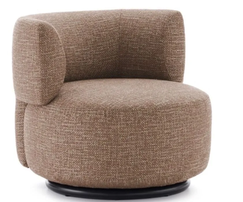Kartell K-Waiting fauteuil texture-Kastanje Tijdelijk Beschikbaar