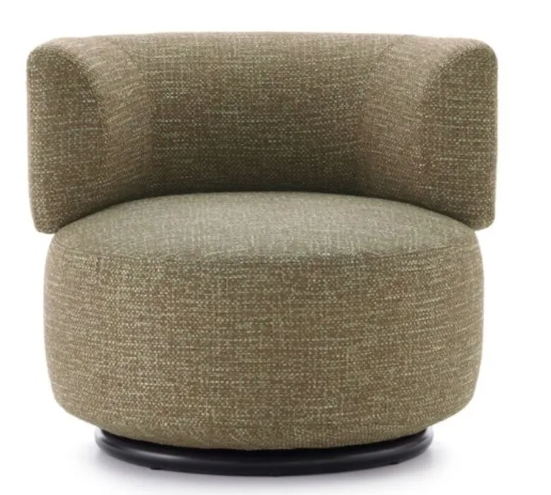 Fabrieksprijs Kartell K-Waiting fauteuil texture draaibaar-Groen