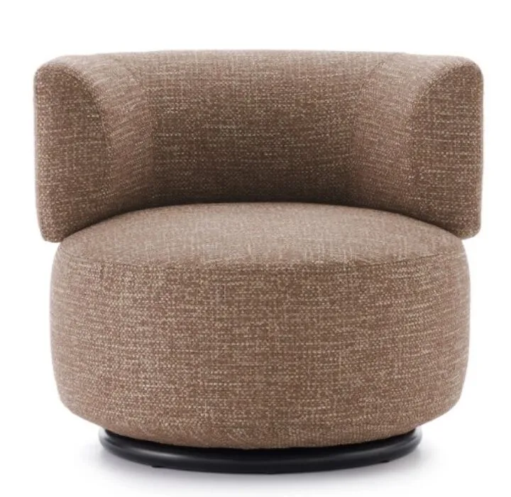 Kartell K-Waiting fauteuil texture draaibaar-Kastanje Veilige Betaling