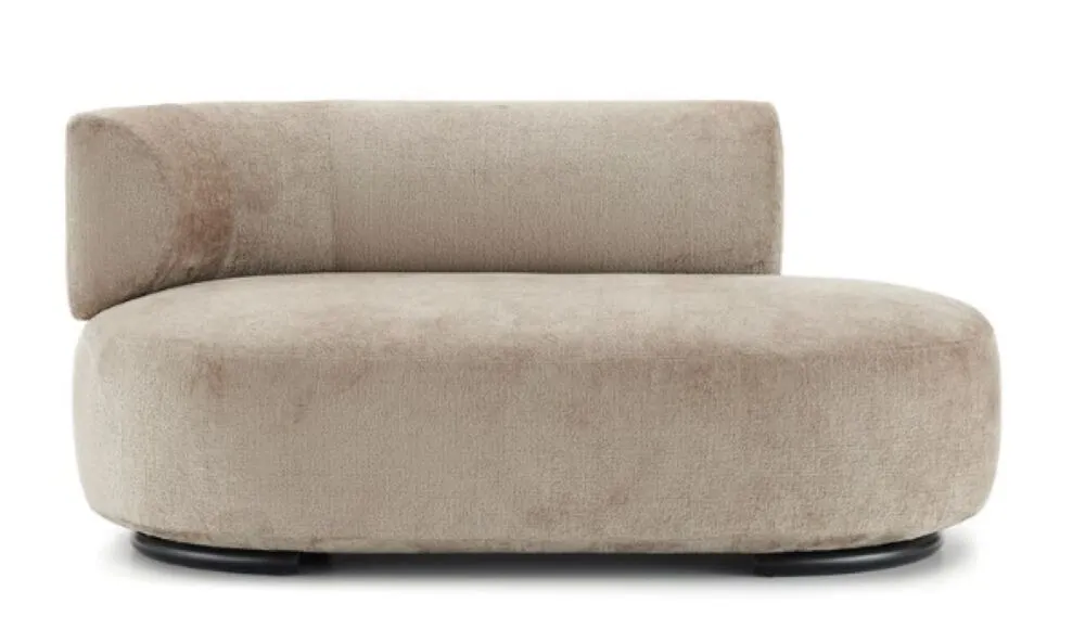 Kartell K-Waiting dormeuse chenille-Beige-Arm links Betaalbaar